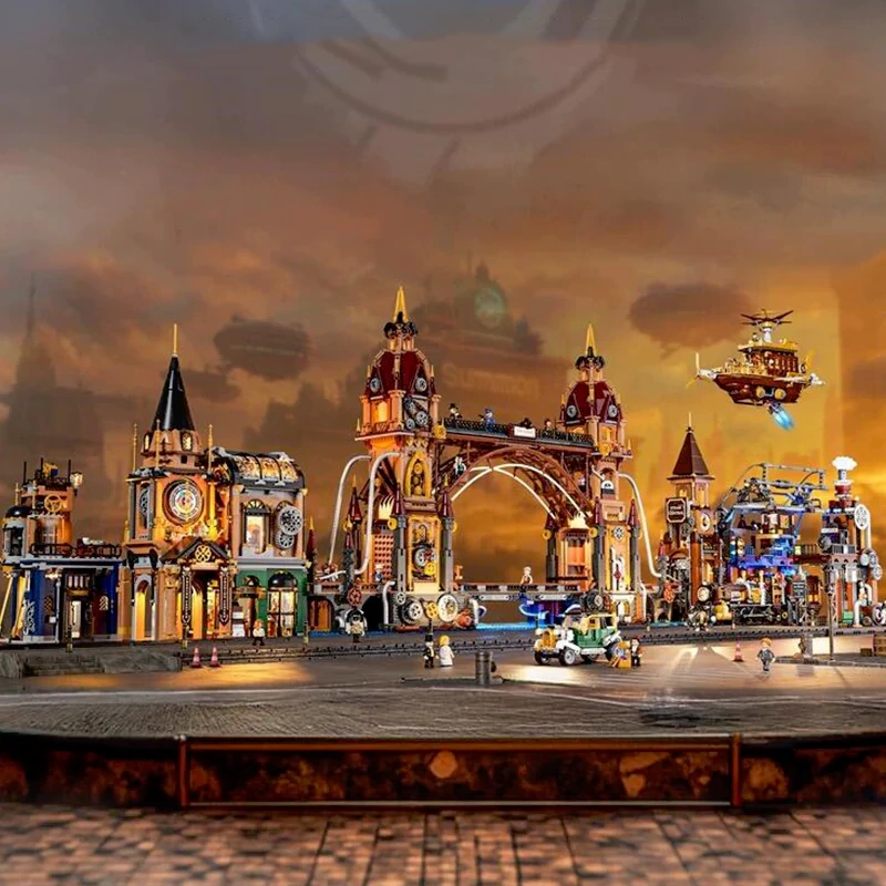 FunWhole F9047 Steampunk City Bridge Modular Buildings