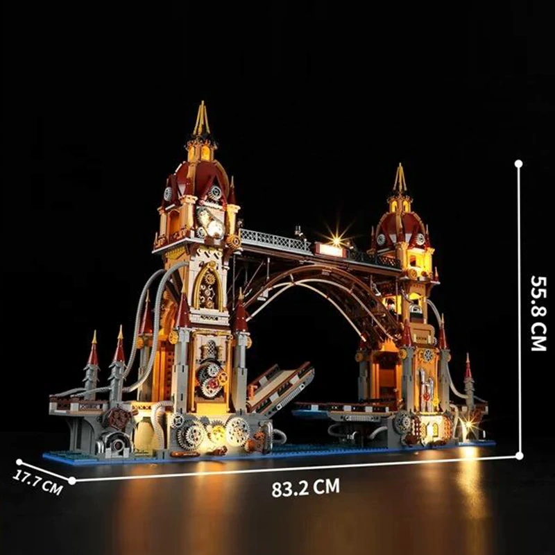 FunWhole F9047 Steampunk City Bridge Blocks Set