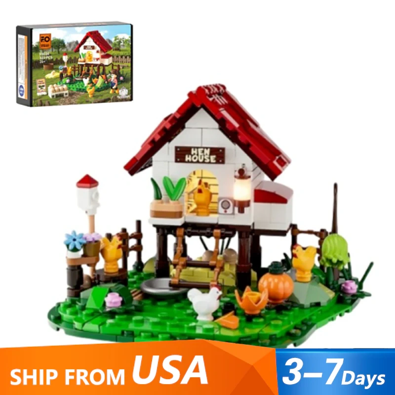 LEGO MOC FunWhole F9034 Mini Chicken Coop Creator Expert US