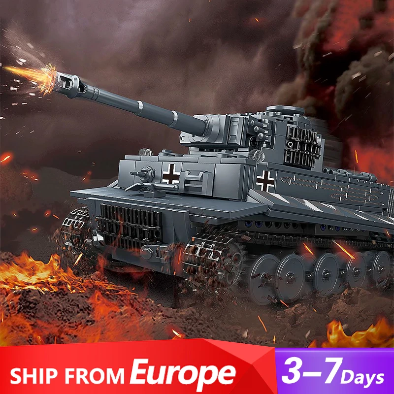 MouldKing 20014 Tiger Tank Military Europe Warehouse Express