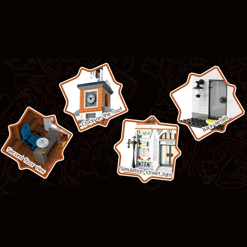 [Pre-sale] [Mini Micro Bricks] JiQing JQ10005 City Hall Modular Buildings