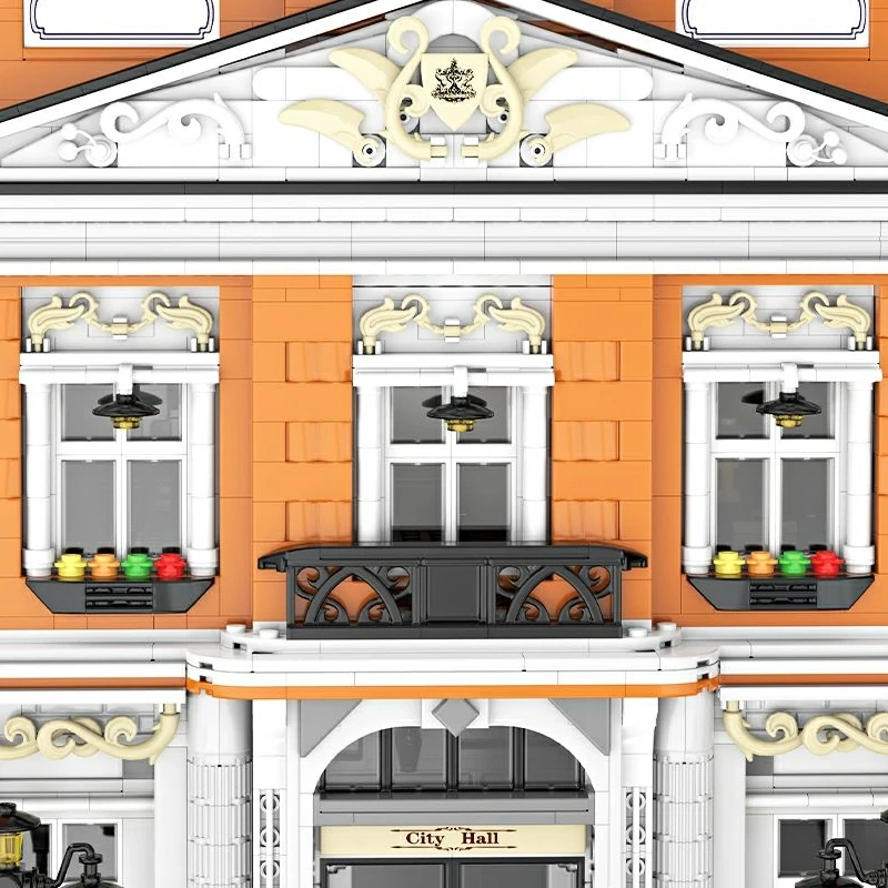[Pre-sale] [Mini Micro Bricks] JiQing JQ10005 City Hall Modular Buildings
