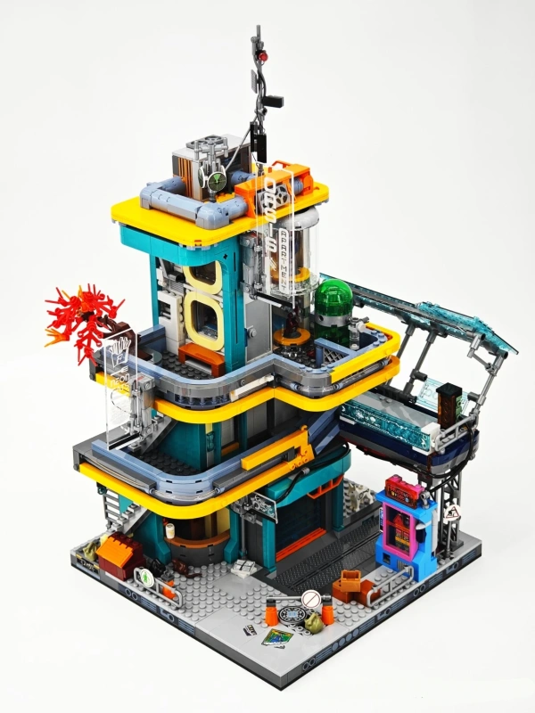 FunWhole F9042 Cyberpunk Neon City: Neon Oasis Modular