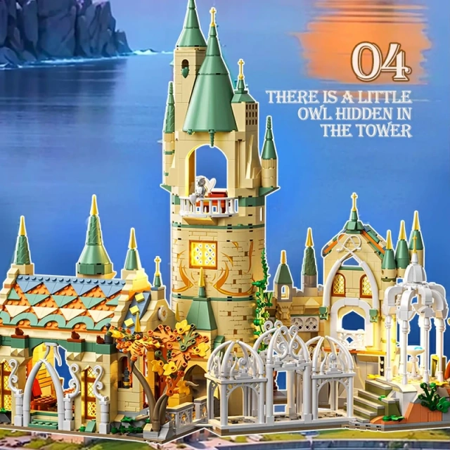 Mini Micro Bricks] ZHEGAO 643000 Green Shadow Castle Movie