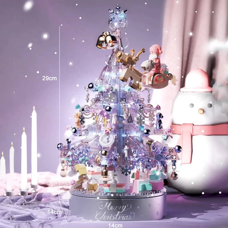 MANGE 9188 Crystal Christmas Tree Music Box Creator