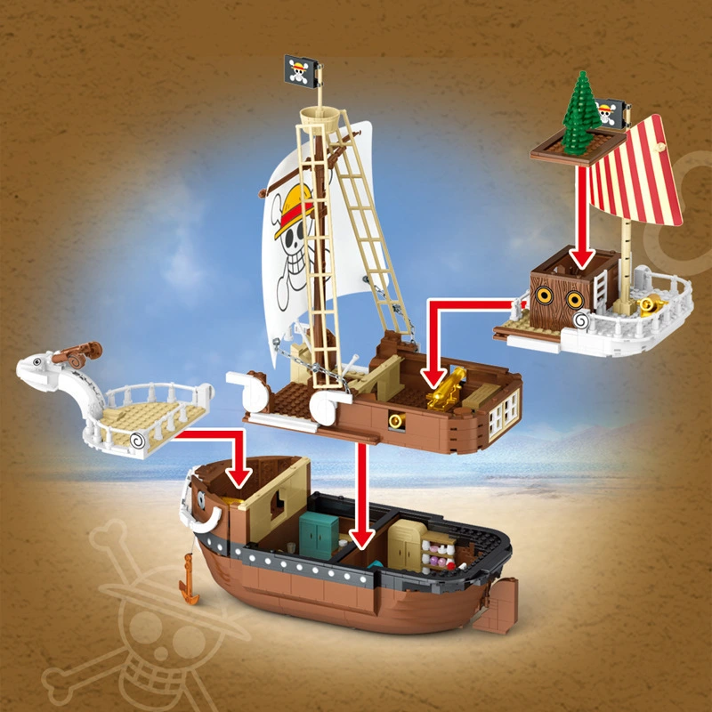 SY 6297 One Piece Going Merry Ship Movie