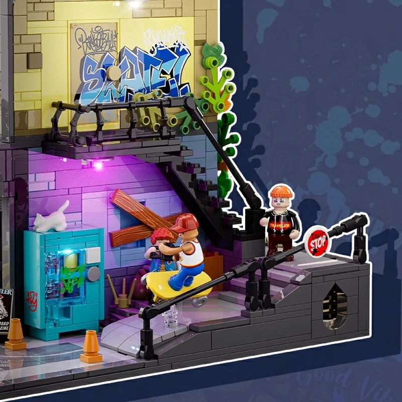 [Pre-sale] FunWhole F9051 American Street: Skate Shop Modular Buildings Europe Warehouse Express