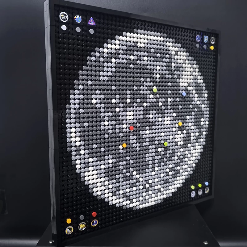 Studio MOC 88149 Apollo Program Moon Landing Sites Mosaic