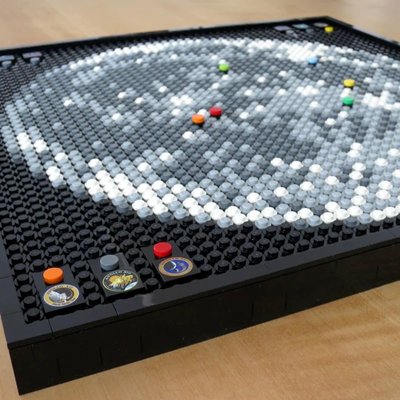 Studio MOC 88149 Apollo Program Moon Landing Sites Mosaic