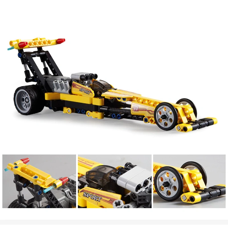 CaDA Formula Racing Pull Back Vehicle Technic