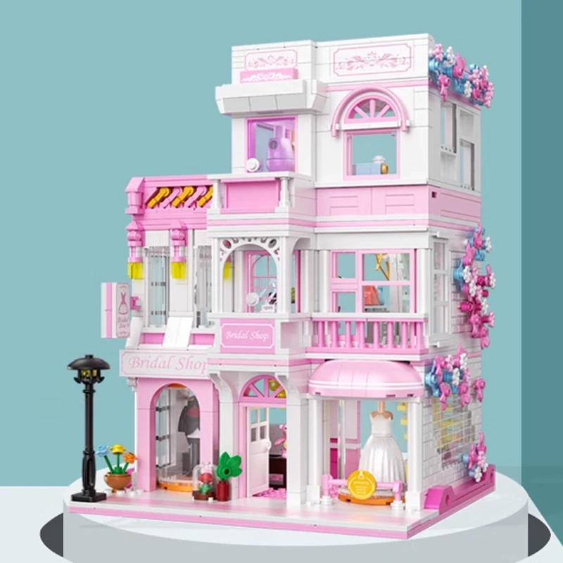 Mini Micro Bricks] ZHEGAO 613032 Wedding Salon Modular Buildings