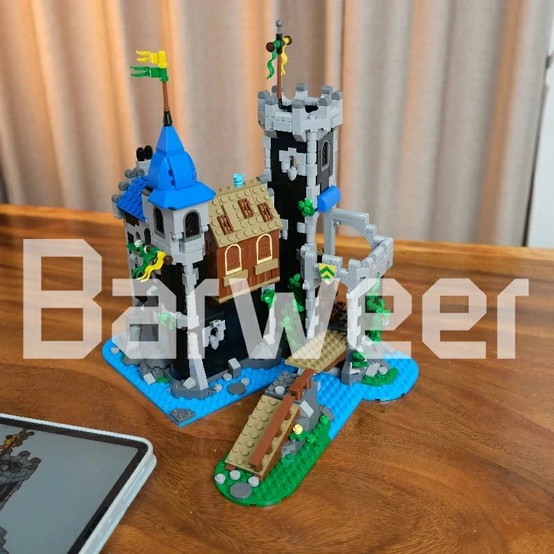Studio MOC 148389 Fortress of Lakeside County Modular Buildings