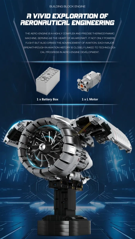 Reobrix 33019 AIRCRAFT ENGINE Technic