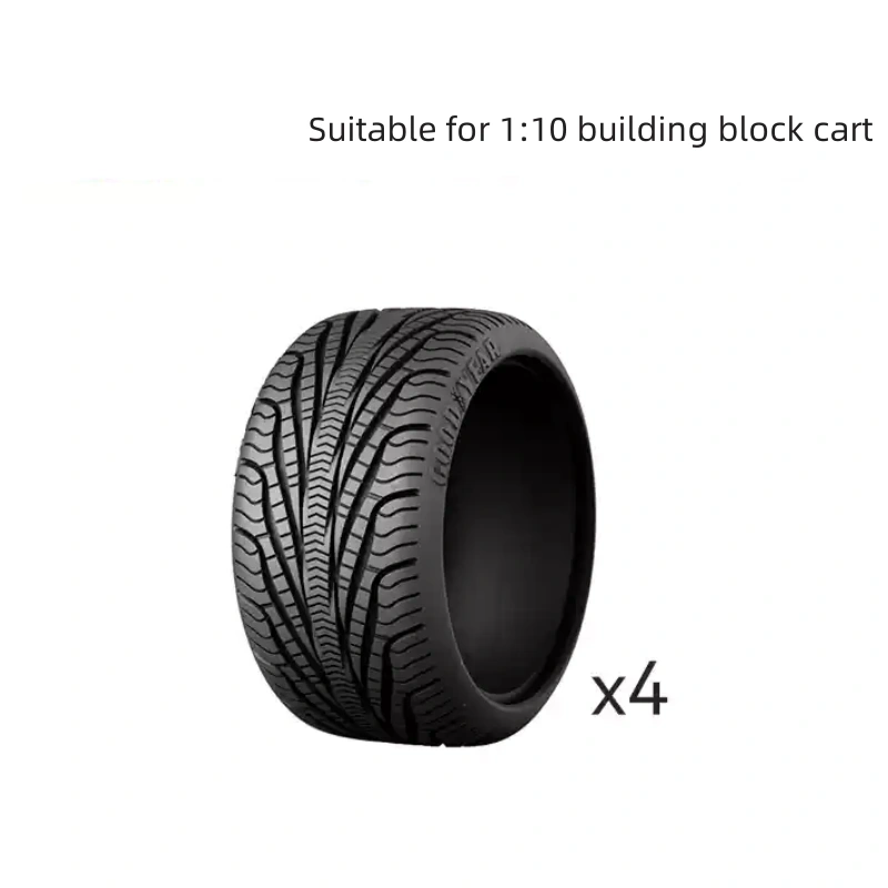 CaDA Tire Suitable For 1:8 Building Block Cart 1:10 Building Block Cart Accessory