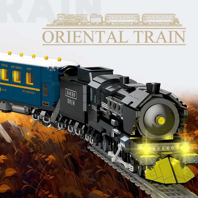 JIESTAR JJ9155 ORIENTAL STEAM TRAIN Technic