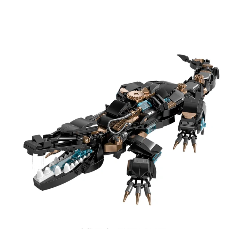 Mini Micro Bricks] JiQing JQ40001 Mechanical Crocodile Creator Expert