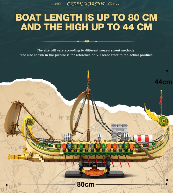 [Pre-sale] Reobrix 66102 Creek Viking Warship Technic