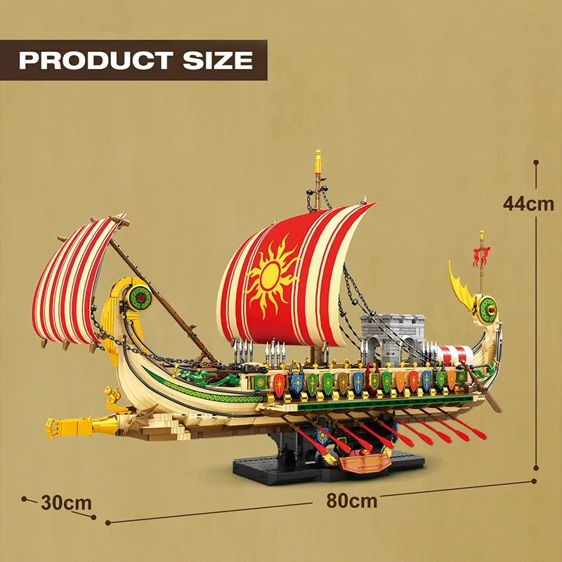 [Pre-sale] Reobrix 66102 Creek Viking Warship Technic