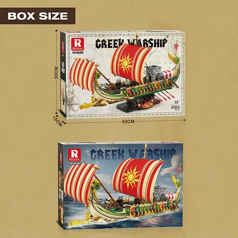 [Pre-sale] Reobrix 66102 Creek Viking Warship Technic
