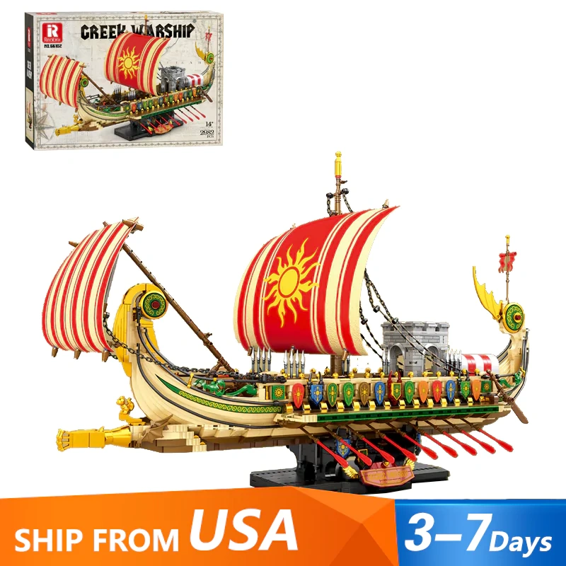 [Pre-sale] Reobrix 66102 Creek Viking Warship Technic US Warehouse Express