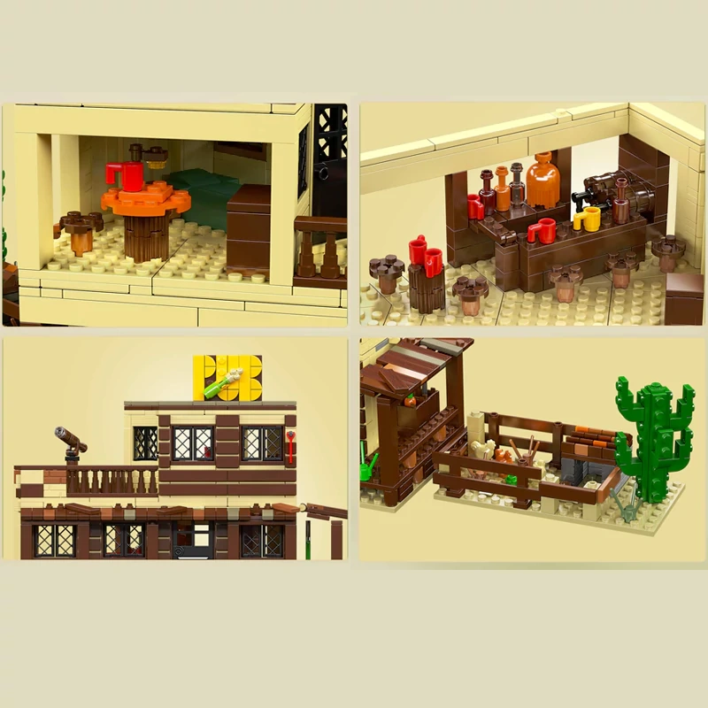 MouldKing 24072 Wild West-Saloon Modular Buildings