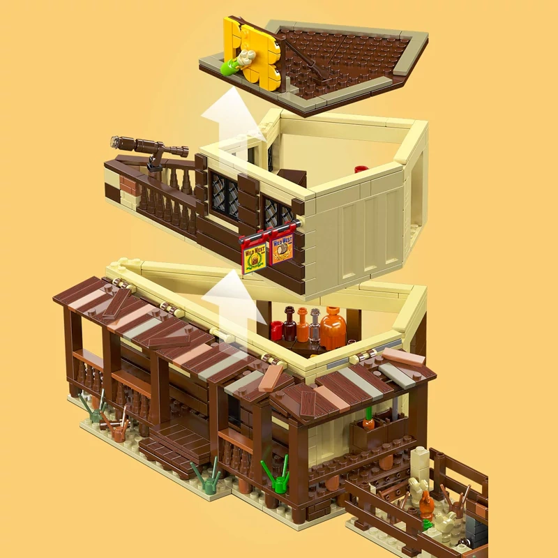 MouldKing 24072 Wild West-Saloon Modular Buildings