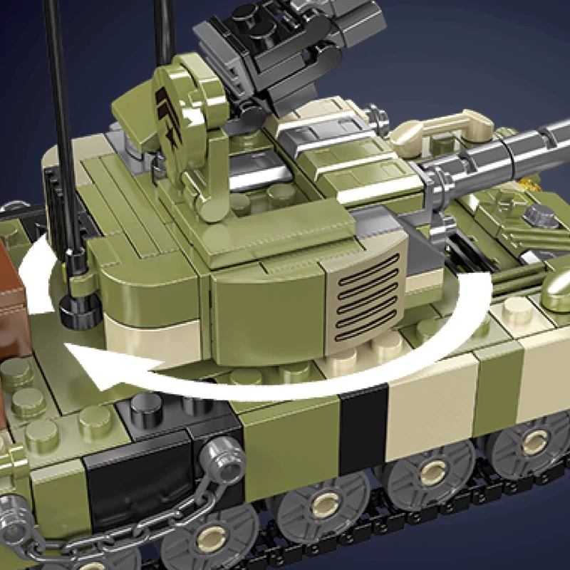 MouldKing 24073 T-72B3 Tank Rest Camp Military