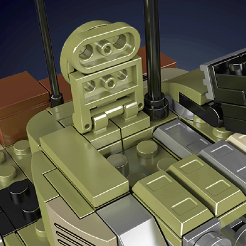 MouldKing 24073 T-72B3 Tank Rest Camp Military