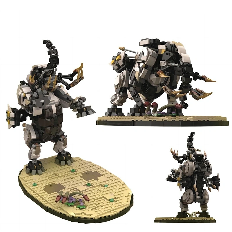 Studio MOC 125382 Horizon Forbidden West Tremortusk With Stand