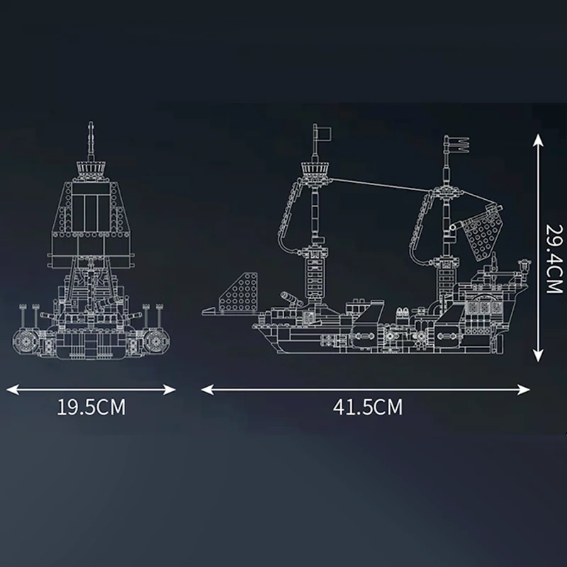 MouldKing 10147 Savior Spaceship Technic