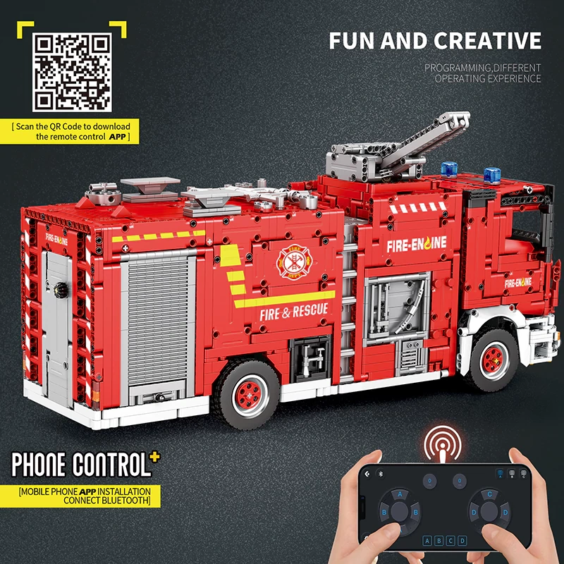 Reobrix 22008 Fire Ladder Truck Technic