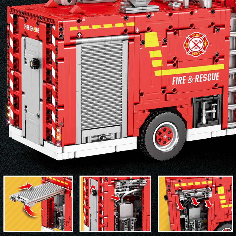 Reobrix 22008 Fire Ladder Truck Technic