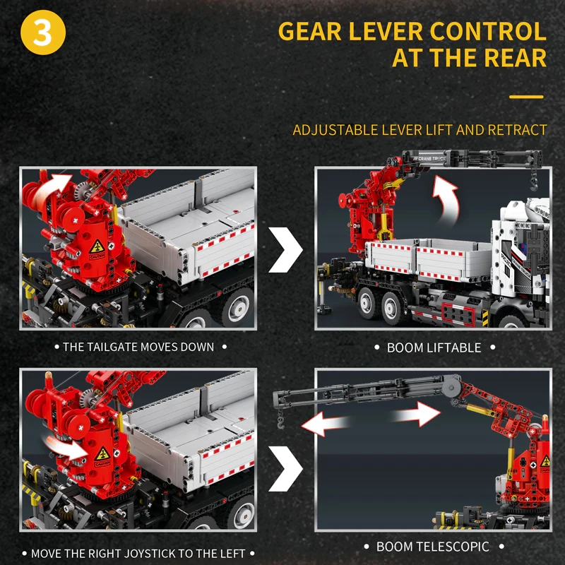Reobrix 22011 Mechanical Crane Truck Technic