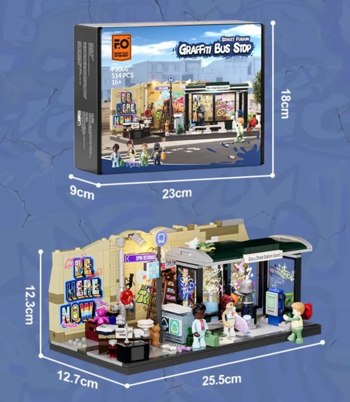 FunWhole F9066 Graffiti Bus Station Modular Buildings