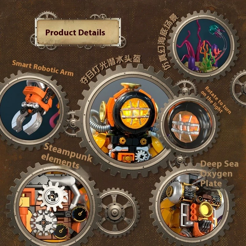 Iambrick 30701 Steampunk Diver Creator Expert