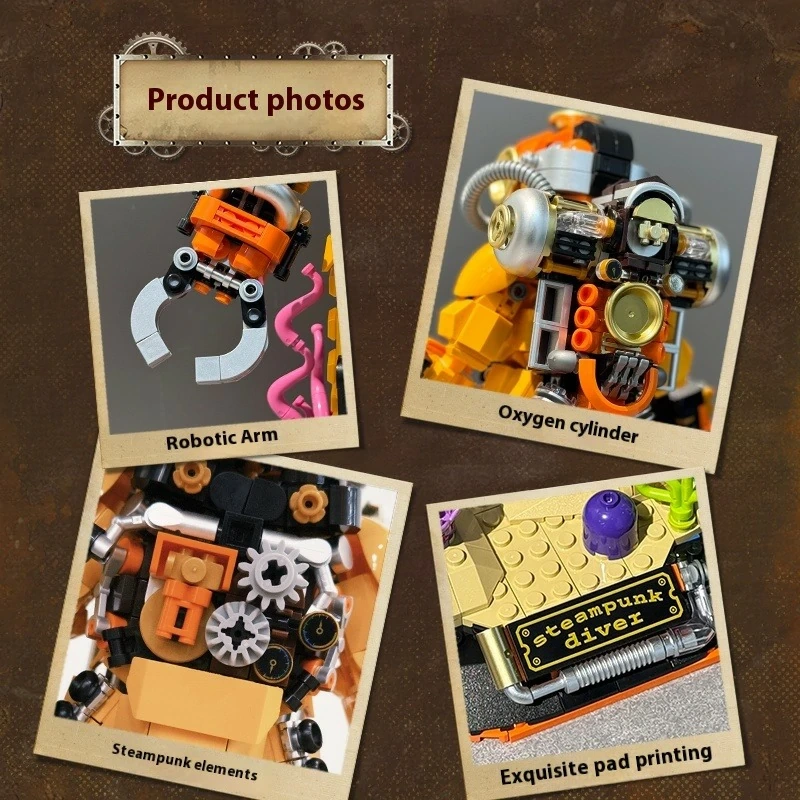 Iambrick 30701 Steampunk Diver Creator Expert