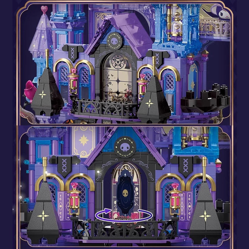 TOP TOY TC3201 Sanrio Kuromi Purple Crystal Castle Movie