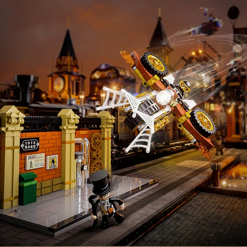 FunWhole F9067 Steampunk World: Motorcycle Chase Creator Expert
