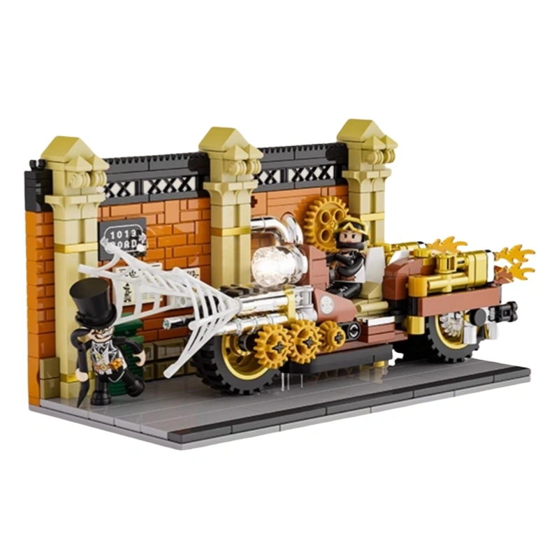 FunWhole F9067 Steampunk World: Motorcycle Chase Creator Expert
