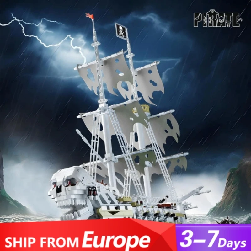 Custom 92208 Skeleton Ship Technic Europe Warehouse Express