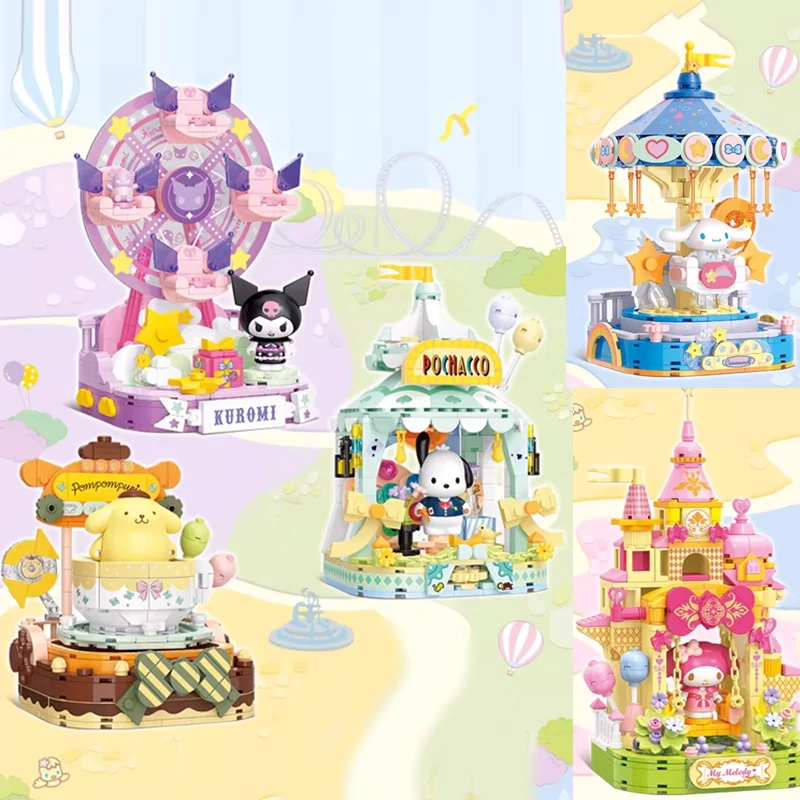 TOPTOY Sanrio Characters Colorful Amusement Park Movie