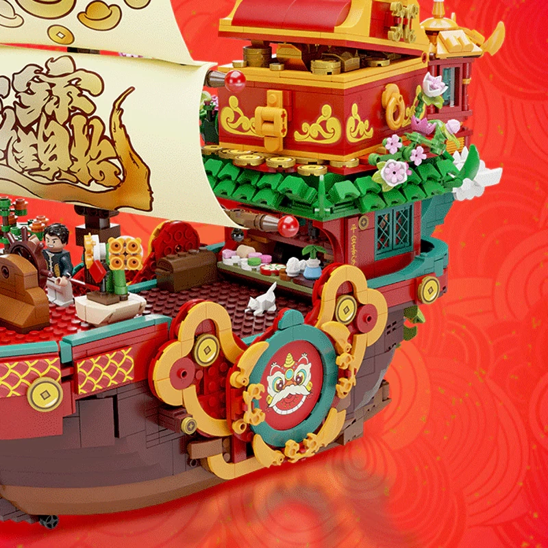 Fortune　パグ4点セット Pantasy 18009 Fortune Freedom Chinese Culture