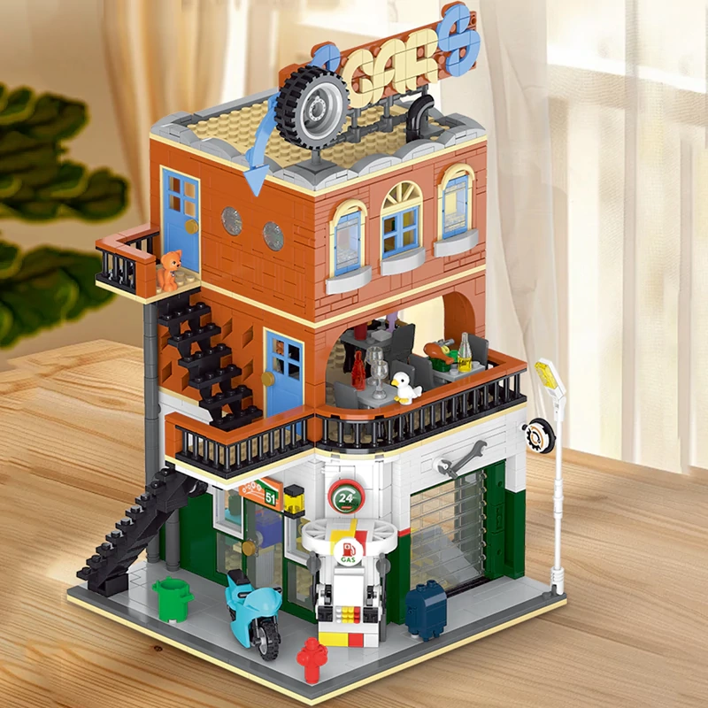 [Pre-sale] XMORK 20203 CITIES REPAIR SHOP Modular Buildings