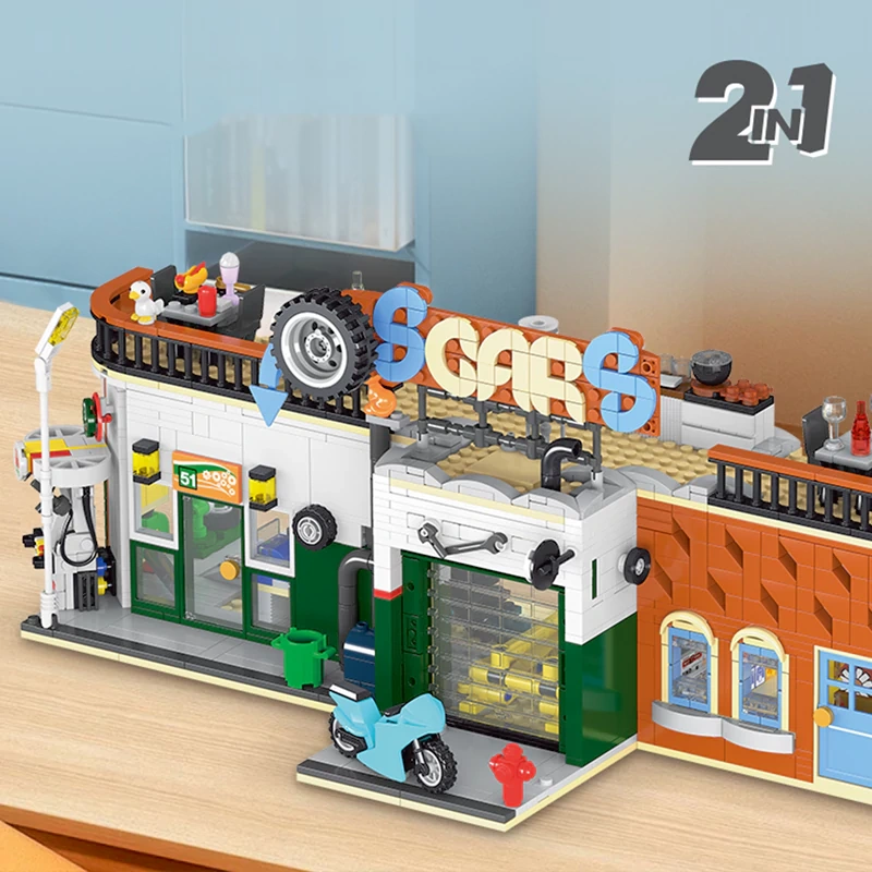 [Pre-sale] XMORK 20203 CITIES REPAIR SHOP Modular Buildings