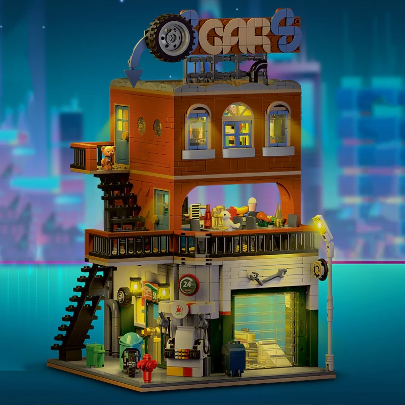 [Pre-sale] XMORK 20203 CITIES REPAIR SHOP Modular Buildings