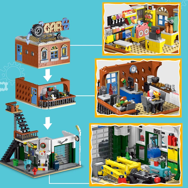 [Pre-sale] XMORK 20203 CITIES REPAIR SHOP Modular Buildings