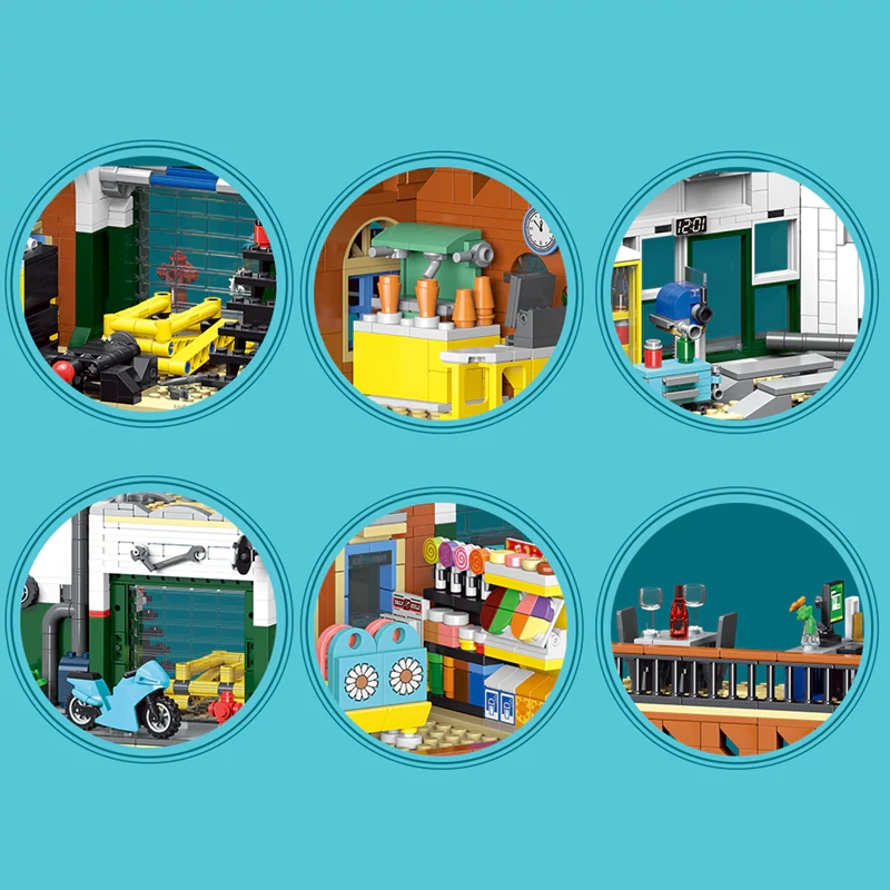 [Pre-sale] XMORK 20203 CITIES REPAIR SHOP Modular Buildings