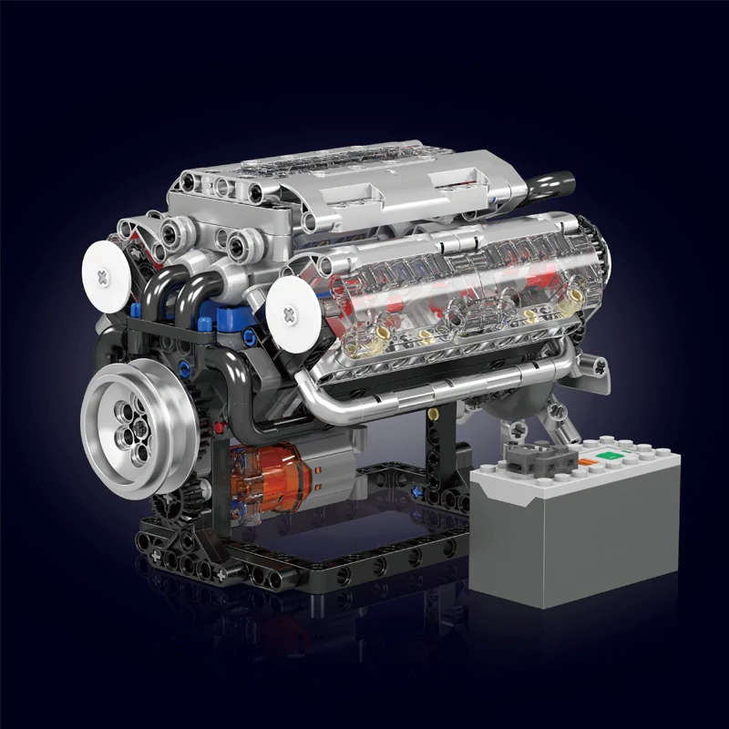 MouldKing 10088S V8 Engine Technic