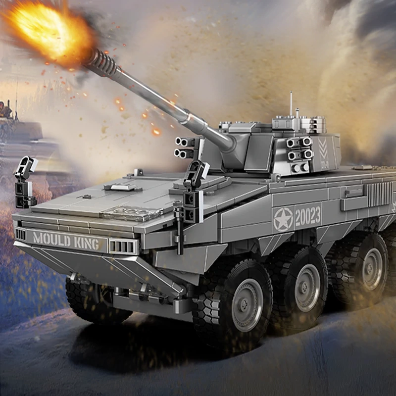 MouldKing 20023 ZTL-11 Wheeled Assault Vehicle Military