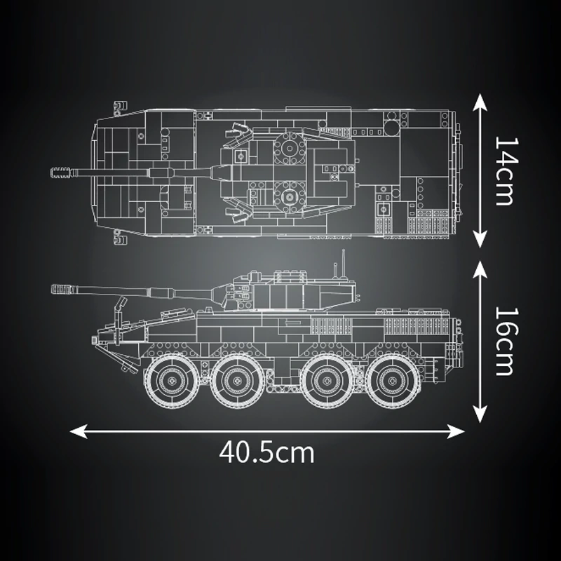MouldKing 20023 ZTL-11 Wheeled Assault Vehicle Military